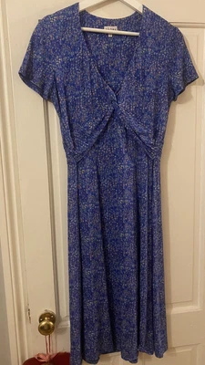£19.50 • Buy Brora Wrap Jersey Fit & Flare Dress Size 12