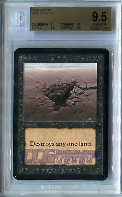 Sinkhole (Alpha) - BGS GEM MINT 9.5 (w/10 Sub) MTG *CCGHouse* Magic • $5000