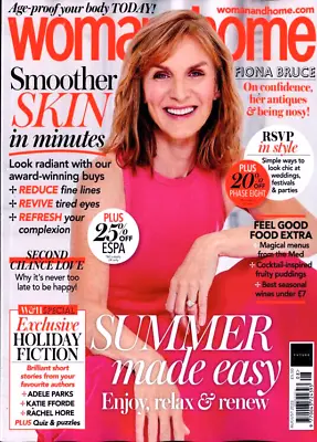 £4.95 • Buy Woman & Home Magazine August 2022 Fiona Bruce Cover / Interview ~ New ~