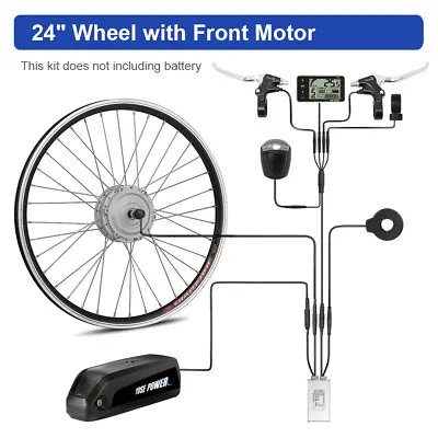 36V250W 24  Electric Bike Conversion Kit Front Hub Motor Wheel Retrofit Kit • £202