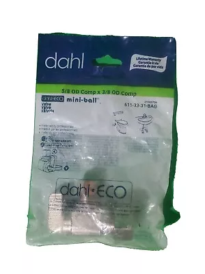 Dahl - Eco 5/8 OD Comp X 3/8 OD Comp  Valve (1/4 Turn Angle Stop) NEW • $14