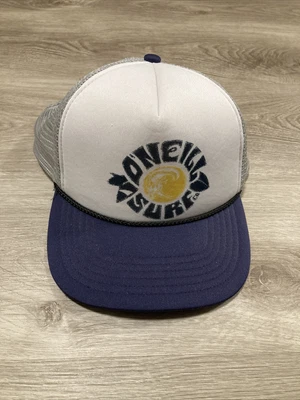 $12 • Buy O’Neil Surf Trucker Mesh Hat Cap Blue Bill White Gray Beach