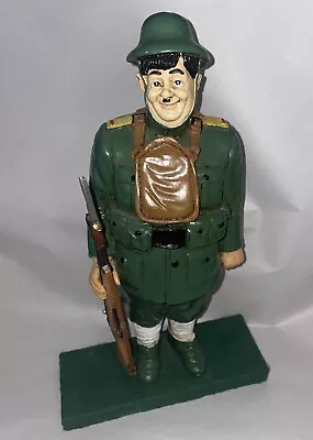 Rare Oliver Hardy Quite Large Plastic Figure In Ww1 Uniform And Rifle On Plinth • £94.99