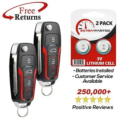 2 For 2010 2011 2012 2013 2014 Ford Mustang Keyless Entry Remote Fob Flip Key • $22.29