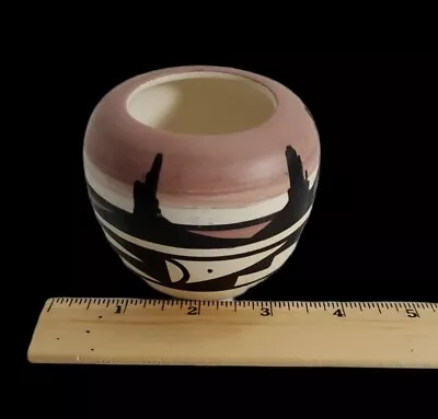 Miniature Pot Vase Hand Painted Signed M. Maryboy Navajo Native American Pottery • $18