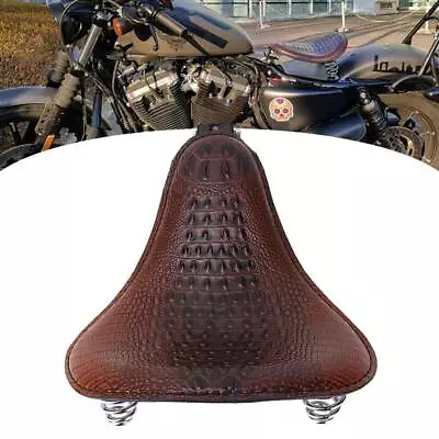 Motorcycle Alligator 3  Spring Solo Driver Seat For Harley Chopper Bobber 48 72 • $79.11