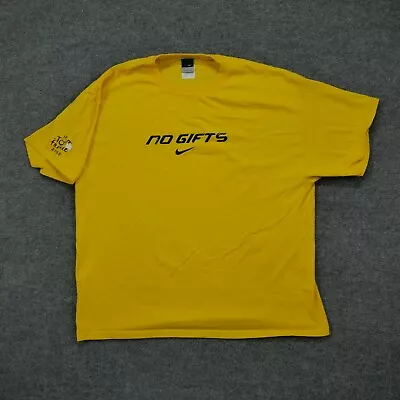 Vintage Nike  T Shirt Mens XL Yellow Tour De France 2005 Cycling Adult Y2K • $22.77