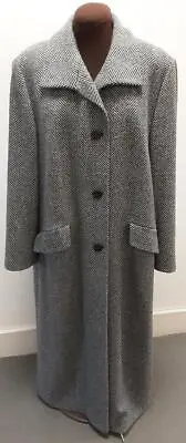 Gil Bret Limited Edition Women's Lambswool/angora Long Overcoat Size 16 • £35