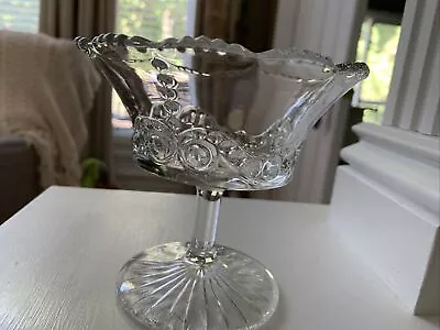 US Glass Co Bead & Scroll Compote C1901 • $20