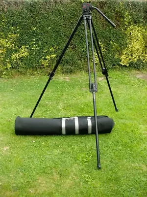 Manfrotto 351mvb Pro Video Spotting Scope Tripod With 501 Head And Carry Bag • £129.99