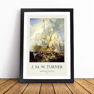 £18.95 • Buy The Battle Of Trafalgar By J.M.W. Turner Framed Canvas Wall Art Print Picture