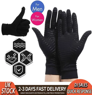 £4.59 • Buy Anti Arthritis Full Finger Gloves Hand Wrist Support Compression Relief Pain