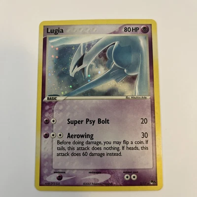 $95.99 • Buy Pokémon TCG Lugia POP Series Promos 5 2 Holo Rare Cosmos Holo Rare NM SWIRL