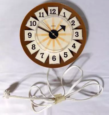 Mid Century Modern Eames Nelson Era Sunbeam Starburst Clock • $49.95