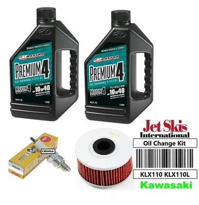 KLX110 Tune Up Service Kit NGK Spark Plug Performance Oil Change KLX 110 110L • $34.89
