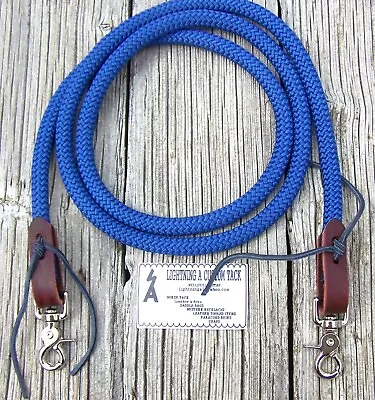 6' Reins Loop Yacht Rope Roping Rein Pony Barrel Race Trail Db Blue • $25.99