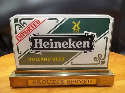 Vintage Heineken Beer Sign Back Bar Cash Register Light Needs Bulb • $18