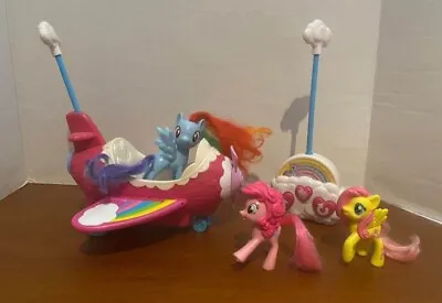 2009 My Little Pony Remote Control Rainbow Dash Plane RC Car & 3 MLP Toys Tested • $27.50