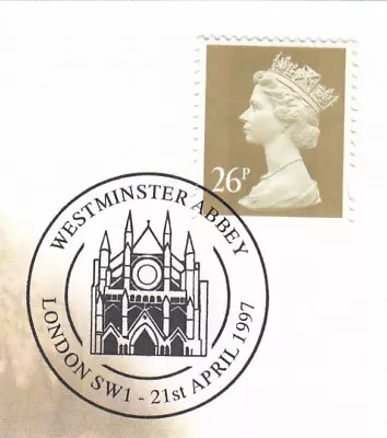 (110922) Queen Elizabeth II Golden Wedding 1st Gold Definitive 1997 ON PIECE • £1.26