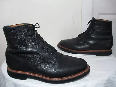 Mark Mcnairy 'new Amsterdam' Men’s Black Grain Leather Derby Boot Uk 10 Us 11 • $169.99