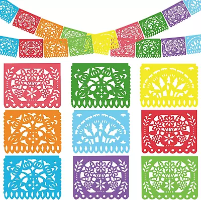 2Pcs Cinco De Mayo Mexican Party Banner 32 Feet Plastic Fiesta Banner Dia De Los • $15.97