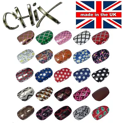 Salon Quality Professional NAIL WRAPS Foils Stickers Vinyl Print Beauty Tip UK 4 • $9.95