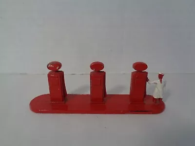 Vintage Diecast Lesney Matchbox Red Gas Pumps W/attendant • $22.95