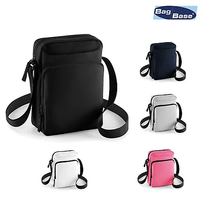 BagBase Adjustable Strap Across Body Bag BG30- IPad Mini Tablet Travel Messenger • £10.99