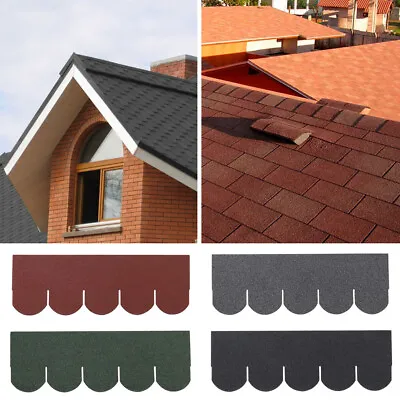 £45.95 • Buy 2.61sqm Felt Shingles Roof Tile Conservatory Porch Garage Shed Asphalt Shingle