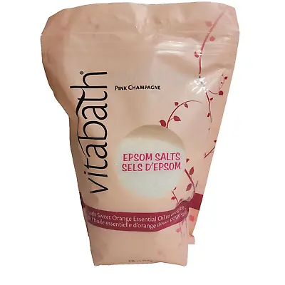 Vitabath Epsom Salts Pink Champagne Epsom Salts 48 Oz / 3 Lb / 1.36 Kg • £9.70