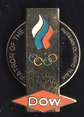 Sochi 2014 Olympic Games. Sponsor Pin. Dow. Patron Of The Russian Team. Flag • $14.50