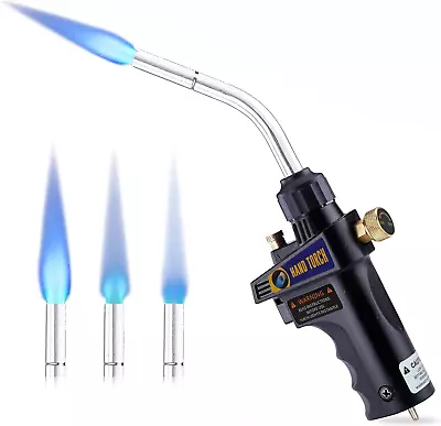 High Intensity Propane Torch Head Trigger Mapp/Map Gas Torch Kit With Self Igni • $43.28