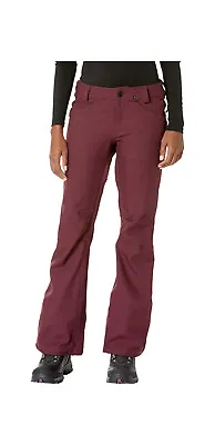 Volcom Species Stretch Womens Snowboard Snow Ski Pants Merlot Burgundy Large • $114.99