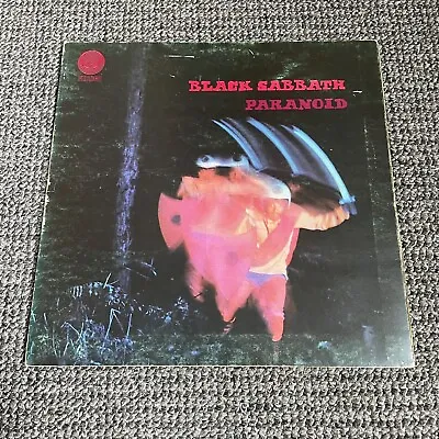 Black Sabbath – Paranoid Vinyl Record BLACK 1970 Vertigo Swirl UK Pressing • $124.46