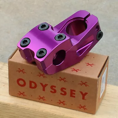 ODYSSEY BMX BIKE BOSS V2 BICYCLE STEM ANODIZED PURPLE BLACK AARON ROSS • $64.95