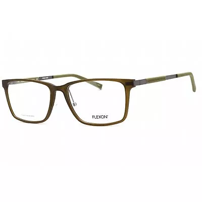 NEW FLEXON EP8005 313 Matte Crystal Olive Eyeglass W/Titanium Temples 57/17/145 • $69.95
