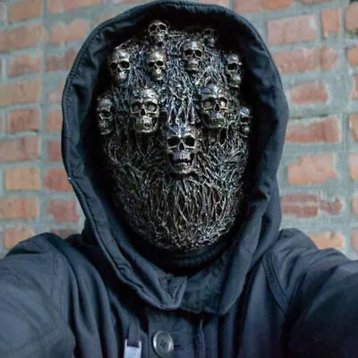 £16.39 • Buy Halloween Punk Masque Face Mask Steampunk Creepy Skull Masque Headgear Cosplay