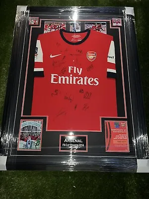 Arsenal Hand Signed Fa Cup 2014 Shirt Official Club Certificate Of Authenticity • £625
