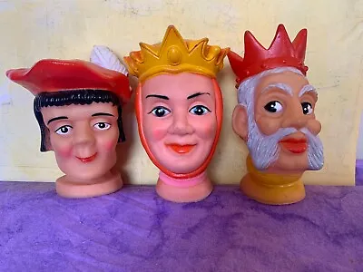 $10.50 • Buy Vintage Toy Hand Puppet Rubber Vinyl Face Mr Rogers Toy Queen King Snow White