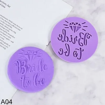$9.95 • Buy New Tx Bride To Be Fondant Embosser Cookie Stamp/ Press (1)