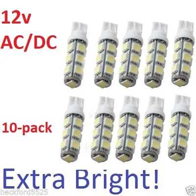 10X-LED For Malibu Landscape Light And All T10 Bulb Base 12v AC/DC - PURE WHITE  • $16.99