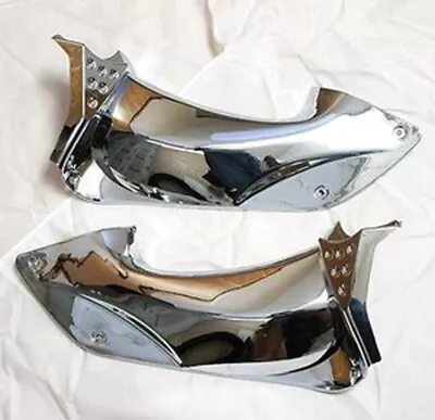 $89.98 • Buy Mutazu Chrome Ram Air Dash Covers For Kawasaki 06-11 Ninja ZZR1400 ZX-14R