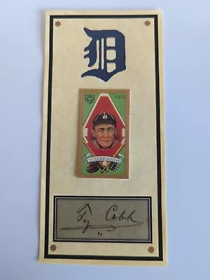 1911 T205 Gold Border Baseball Card TY COBB Replica With Facsimile Autograph • $25