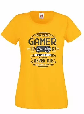 Women's J2296 Old School Gamer 1987 16-Bit Generation True Gamer • $24.44