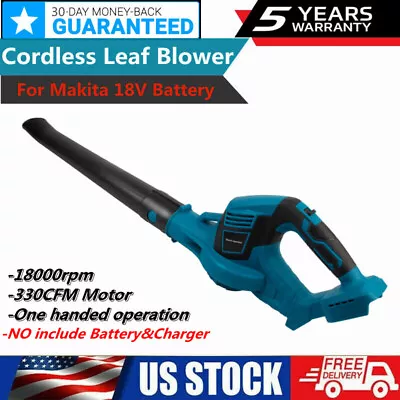 Cordless Leaf Blower For 18V Makita Lithium Fixed Speed Electric Leaf Blower • $32.99