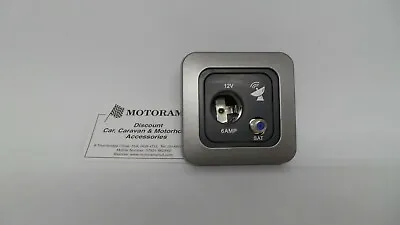 Caravan Motorhome Boat C-line/cbe 12 Volt Satellite Socket Gunmetal Grey Facia • £14.87