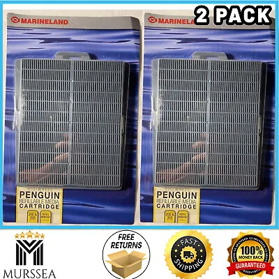 Marineland Penguin Refillable Media Cartridge Fits 200 350 Power Filters 2 Pack • $12.85