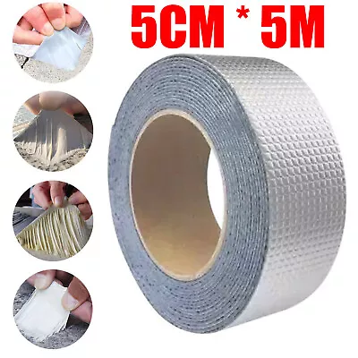 £6.79 • Buy 5M Butyl Sealant Tape Leak Cracks Repair Tape Flashing Band Gutter Roof RV Pipe