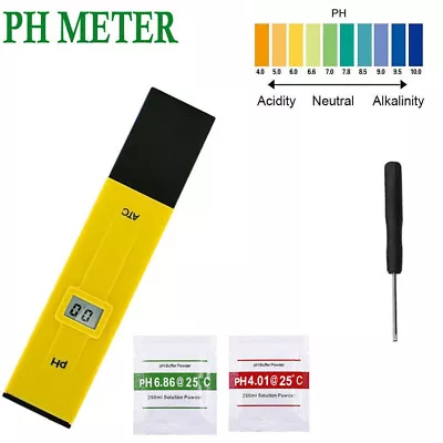 Digital LCD PH Meter Tester Accuracy Aquarium Wine Urine Automatic Calibration • £3.99