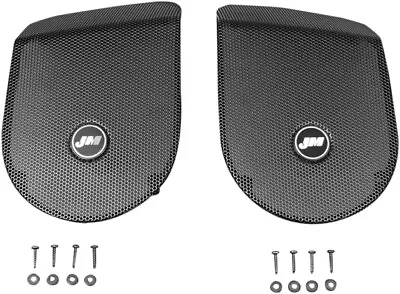 J&M Saddlebag Lid Speaker Grill Set HGRL-SD06 For Harley FL Touring 98-13 • $85.59